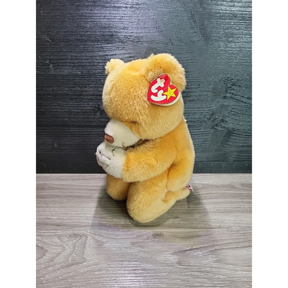 TY Beanie Buddies HOPE Praying Bear Plush Original Tag & Label 10